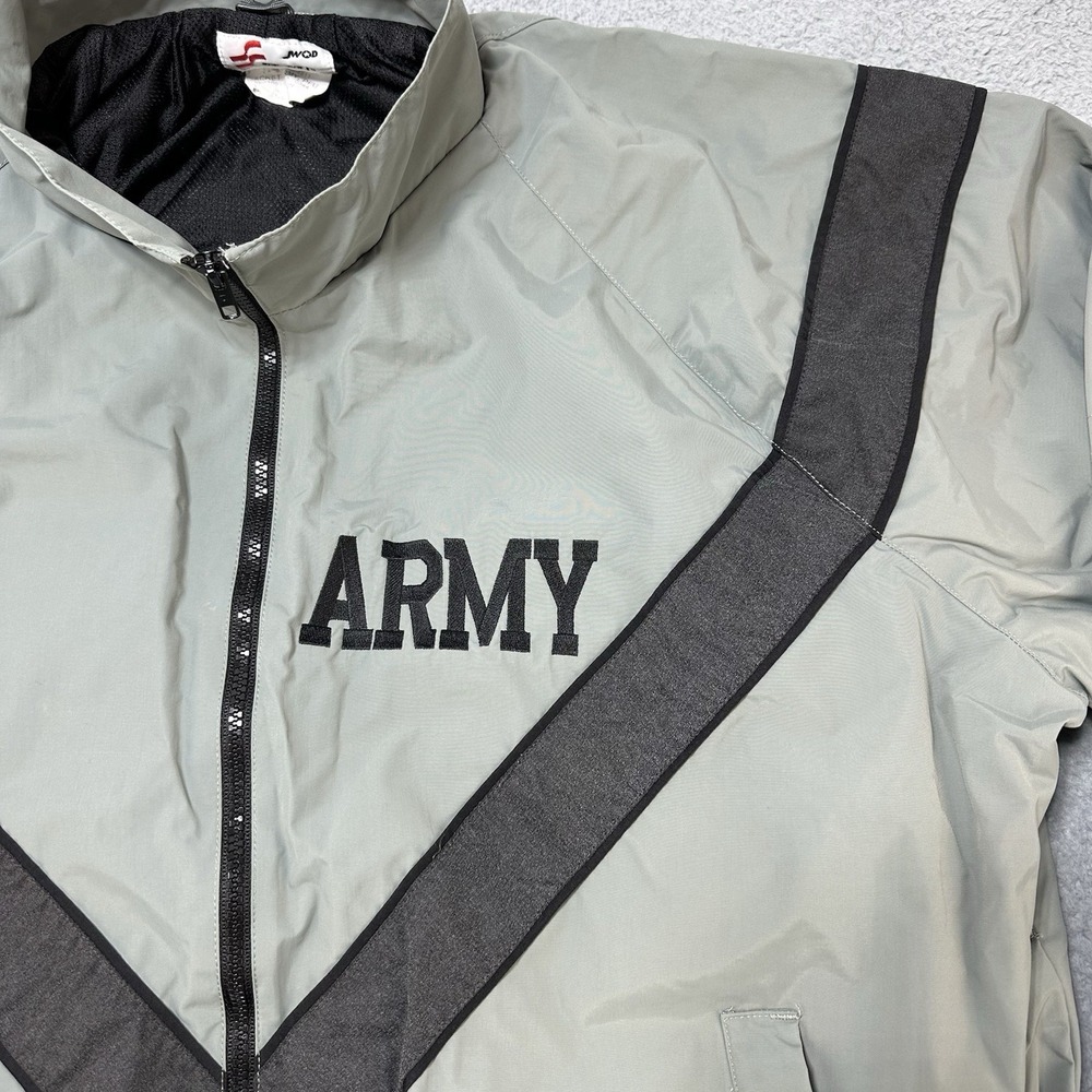 Skilcraft US Army Jacket Adult Large‎ Gray Reflective Full Zip Military Issued - Picture 2 of 10